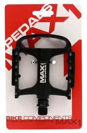 Max1 pedály Tour XL ložiskové hliníkové černé