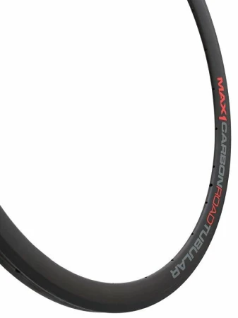 Max1 Premium Carbon Road 38 mm/20 děr tubular černý ráfek na kolo