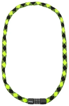 Max1 řetězový zámek Twist kódový 3,2x1200 mm zeleno/černý Max1 řetězový zámek Twist kódový 3,2x1200 mm zeleno/černý