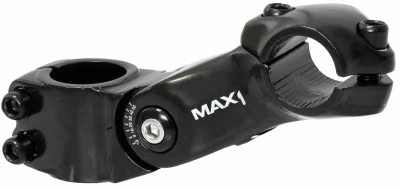 Max1 stavitelný představec 90/50°/25,4 mm černý Max1 stavitelný představec 90/50°/25,4 mm černý