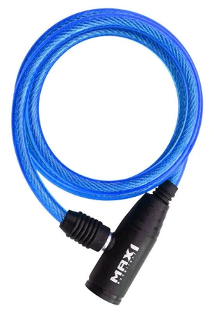 Max1 spirálový zámek modrý 1200x8 mm
