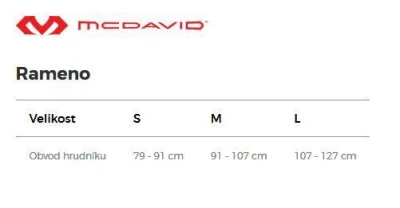 McDavid 463 bandáž ramene