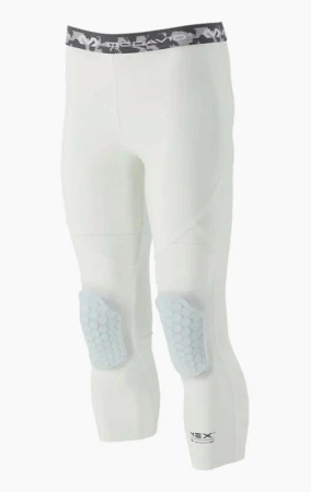 McDavid 20260 Hex Tight With Knee Pads 3/4 White kompresní spodky