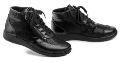 Medi Line 110-025 čierne dámske zdravotné topánky šírka K