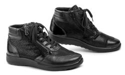 Medi Line 110-025 čierne dámske zdravotné topánky šírka K