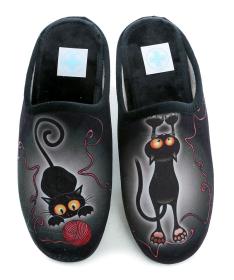 Medi Line 133-025 čierne dámske papuče