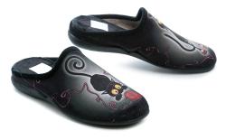 Medi Line 133-025 čierne dámske papuče