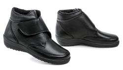 Medi Line 1506-020 čierne dámske zdravotné topánky šírka K