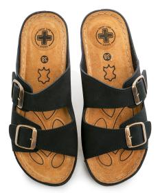 Medi Line 152-024 čierne dámske zdravotné papuče