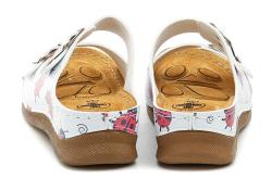 Medi Line 153-024 beruška bílé dámské zdravotní pantofle