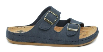 Medi Line 4123-020 navy pánské zdravotní pantofle