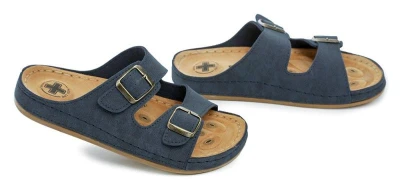 Medi Line 4123-020 navy pánské zdravotní pantofle