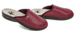 Medi Line 414 bordová bodka dámske zdravotné papuče