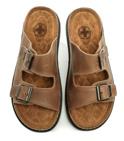 Medi Line 44-24 hnědé pánské nadměrné zdravotní nazouváky