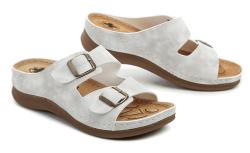 Medi Line 4617-S001 biele dámske zdravotné papuče