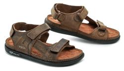 Medi Line 47-24 hnědé pánské nadměrné sandály