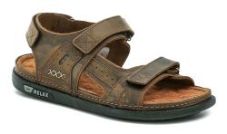 Medi Line 47-24 hnědé pánské sandály Medi Line 47-24 hnědé pánské sandály
