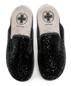 Medi Line 529 čierne dámske zdravotné papuče