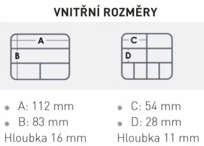 Meiho FB 20 oranžovo-černá rybářská krabička