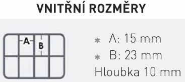 Meiho FB 8 průhledný rybářský box