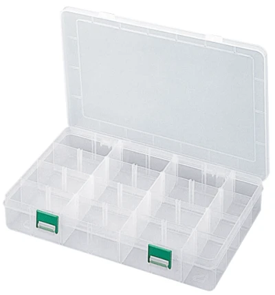 Meiho Free LL průhledně zelený rybářský box