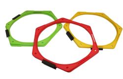 Merc sport Agility Hex Rings – tréningová sada 6 ks