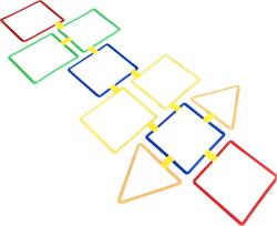 Merc sport Agility tvary – spojovací sada čtverce a trojúhelníky (20 dílů + klipy) Merc sport Agility tvary – spojovací sada čtverce a trojúhelníky (20 dílů + klipy)