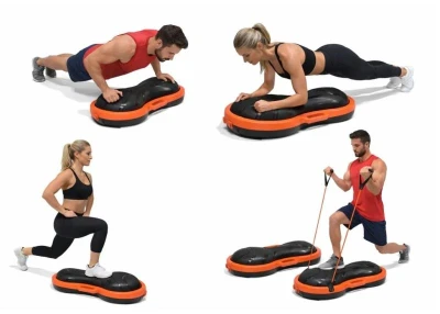 Merc sport AIRSTEP balanční fitness bedýnka 3v1 – nafukovací, s madly a úchyty na kliky