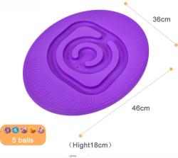 Merc sport Balanční deska ovál – bludiště s kuličkou- fialový Merc sport Balanční deska ovál – bludiště s kuličkou- fialový