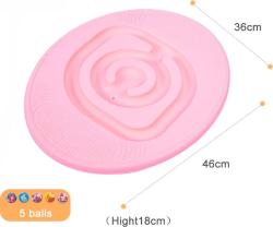 Merc sport Balanční deska ovál – bludiště s kuličkou-růžový Merc sport Balanční deska ovál – bludiště s kuličkou-růžový