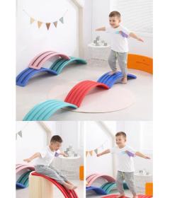 Merc sport Balanční deska Vlnky pro děti – protiskluzová oranžová