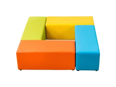 Merc sport Dětská pěnová lavice 100 × 40 × 40 cm oranžová