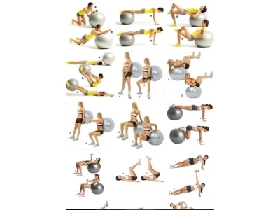 Merc sport Gymball – gymnastický míč 75 cm fialový
