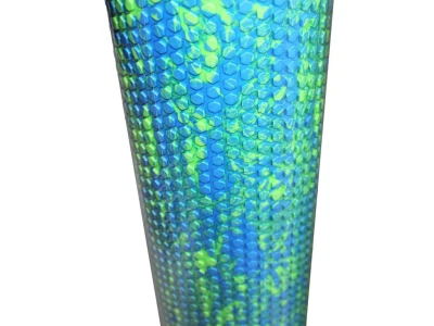 Merc sport Masážní jóga válec EVA Foam Roller-modro/zelený 90cm
