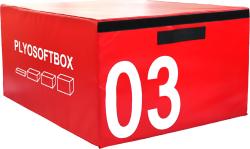 Merc sport Plyometrický box – díl 45 cm červený