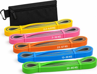 Merc sport Sada posilovacích gum Power Band TPE, 5 ks s pouzdrem