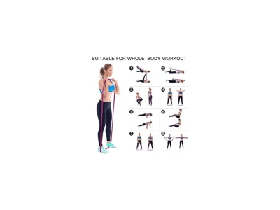 Merc sport Sada posilovacích gum TPE 120 × 15 cm, 4 ks s pouzdrem