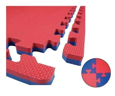 Merc sport TATAMI-podložka oboustranná na cvičení 100x100x2 cm červeno/modrá