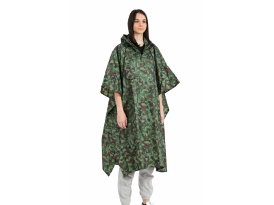 Merc sport Turistické nylonové poncho do deště – maskáčové