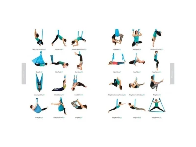 Merc sport Yoga Hammock – síť na jógu modrá