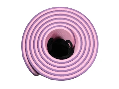 Merc sport Yoga Mat TPE 8 mm – podložka na cvičení růžovo-fialová