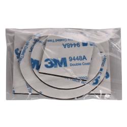 Merco 3M Fix Plates sada oboustranných nálepek 4 ks černá
