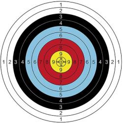 Merco Archer Aim 60 terče na streľbu 10 ks