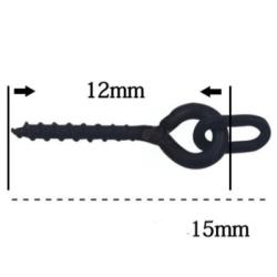 Merco Bait Screw Oval zavrtávací držák s kroužkem 10 ks