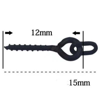 Merco Bait Screw Oval zavrtávací držák s kroužkem 10 ks
