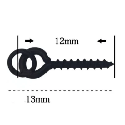 Merco Bait Screw Round zavrtávací držák s kroužkem 10 ks