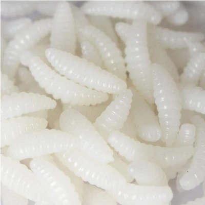 Merco Bait Soft Worms umělí červi 50 ks bílá