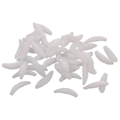 Merco Bait Soft Worms umělí červi 50 ks bílá