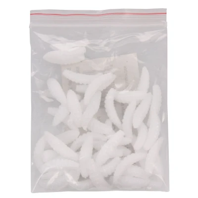 Merco Bait Soft Worms umělí červi 50 ks bílá