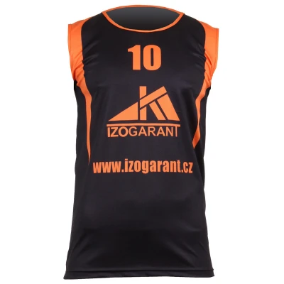 Merco černo-oranžový sublimovaný basketbalový dres